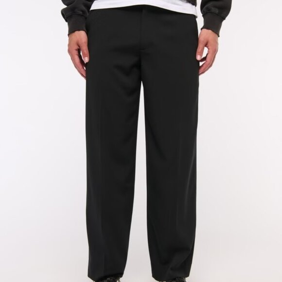 Abercrombie Mens' Baggy Trouser in Black - Picture 2 of 4
